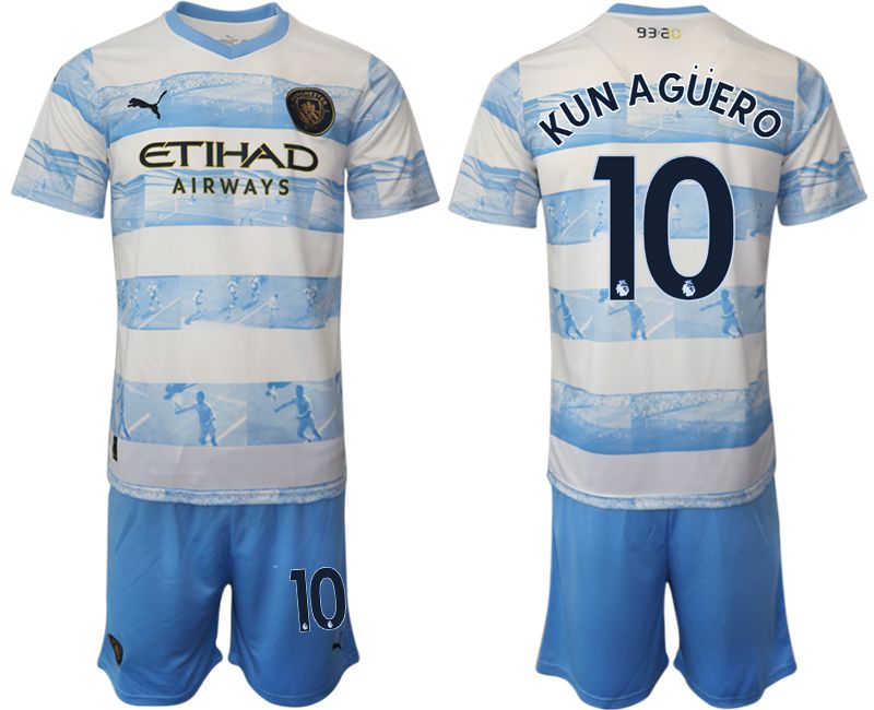 Men 2022-2023 Club Manchester City blue 10 Soccer Jersey